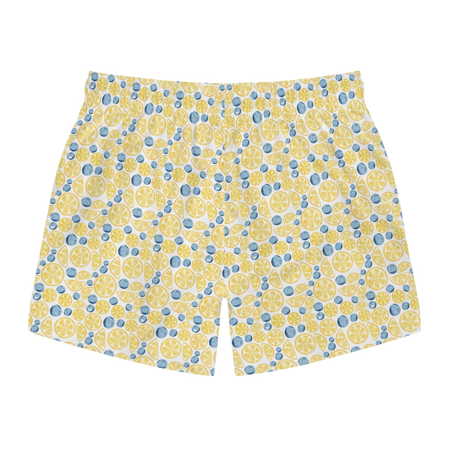 Citrus Print Swim Trunks Tropical Summer Swimwear & Fun Beach Holiday Shorts