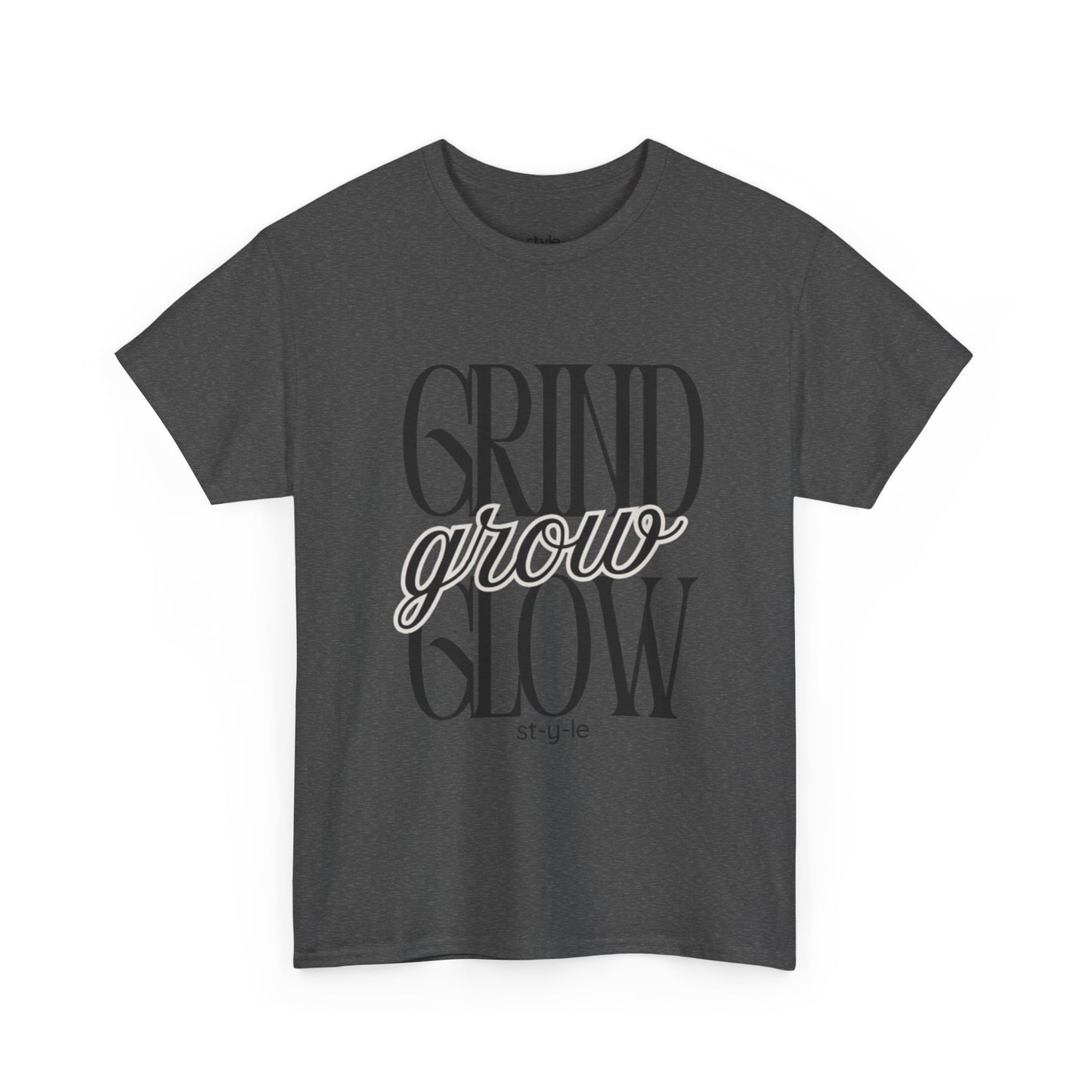 Grind Grow Glow Motivational Unisex Tee