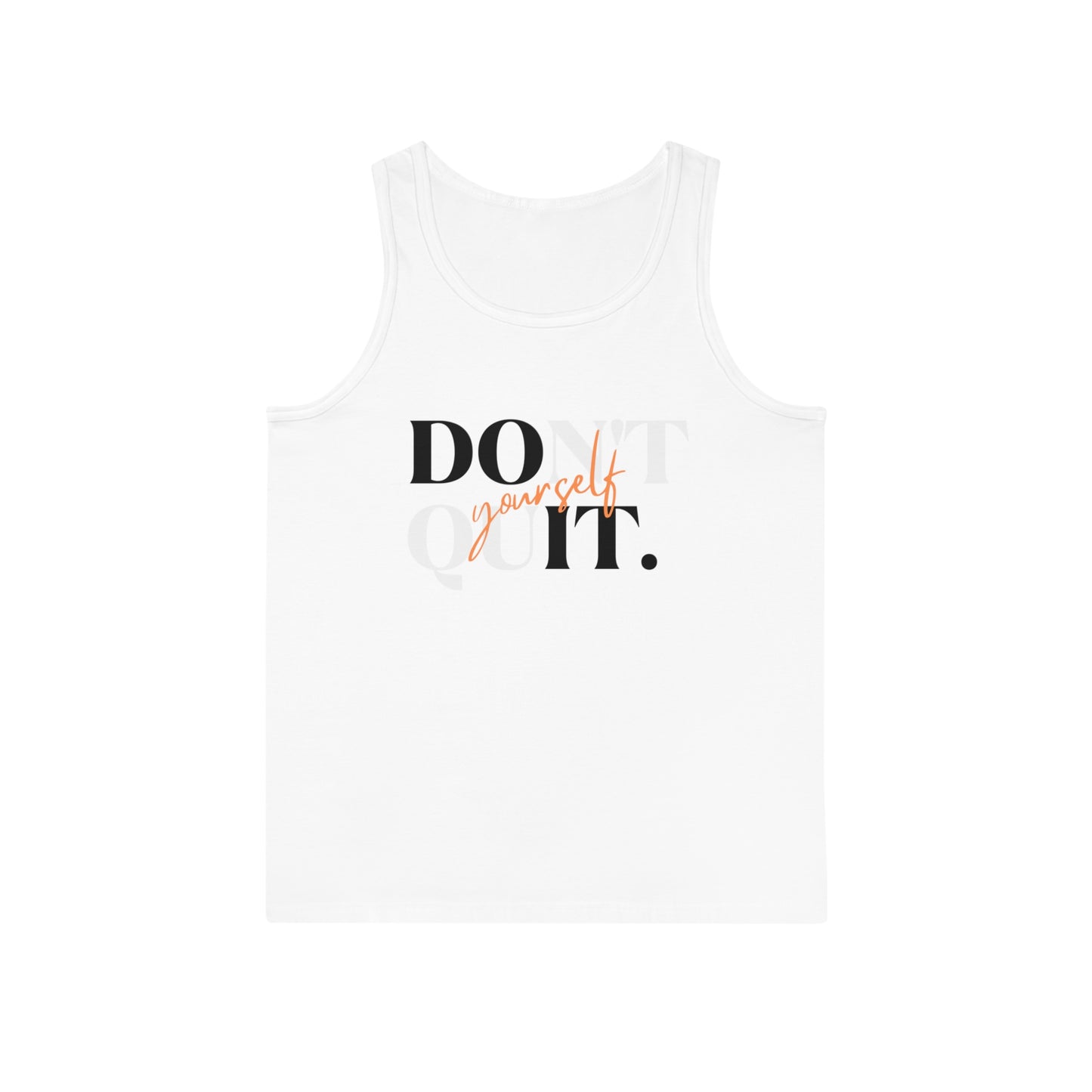 Motivational Tank Top - "Don't Quit" Unisex Softstyle, Fitness Apparel, Workout Gear, Inspirational Gift, Summer Wardrobe
