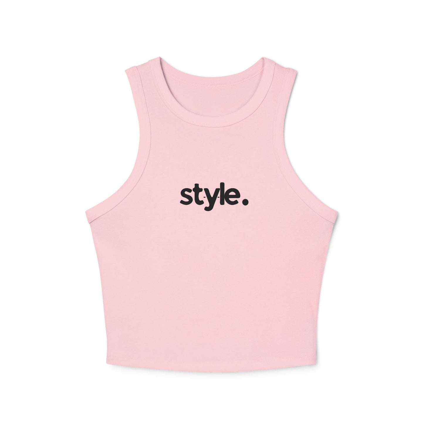 Stylish Women’s Micro Rib Racer Tank – Casual, Summer Fashion & Workout Top