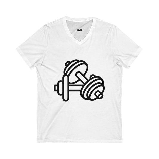 Fitness Motivation V-Neck Tee | Gym & Workout Activewear